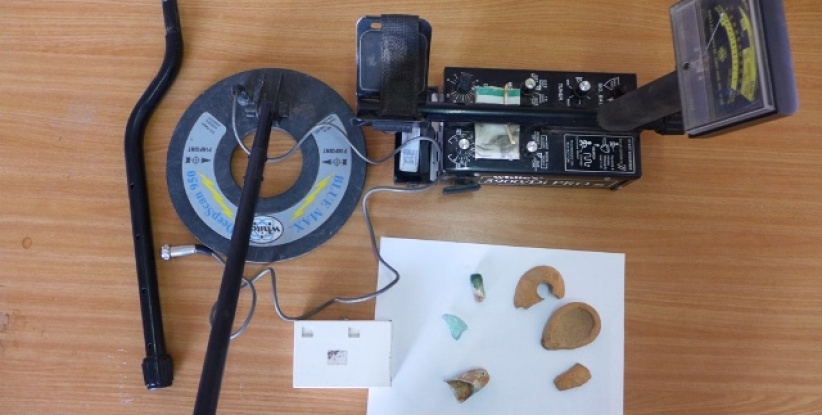 رام الله: ضبط آلة تنقيب عن الآثار