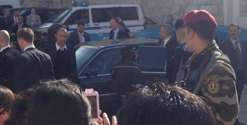 بالصور : زيارة رئيس الوزراء الهولدني الى مدينة بيت لحم اليوم