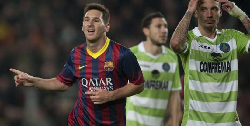 برشلونة يسحق خيتافي في ليلة عودة ميسي