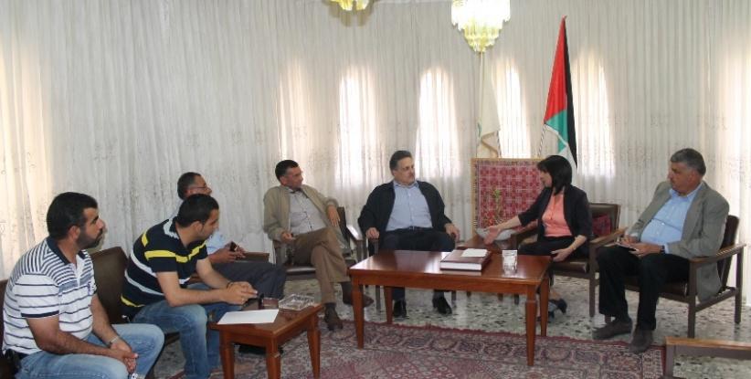 بابون تستقبل وزير الأشغال العامة في زيارته الى بلدية بيت لحم