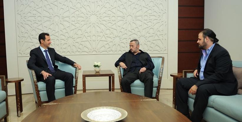 بالصور : سلطان الطرب جورج وسوف مع بشار الاسد