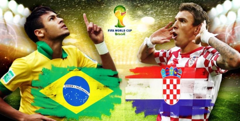 انطلاق المونديال ومباراة الافتتاح بين البرازيل وكرواتيا