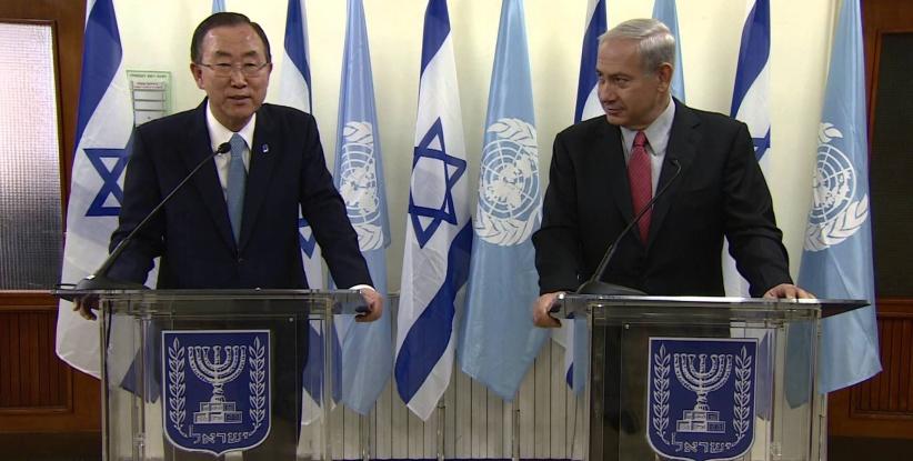 نتنياهو يهاجم كي مون و