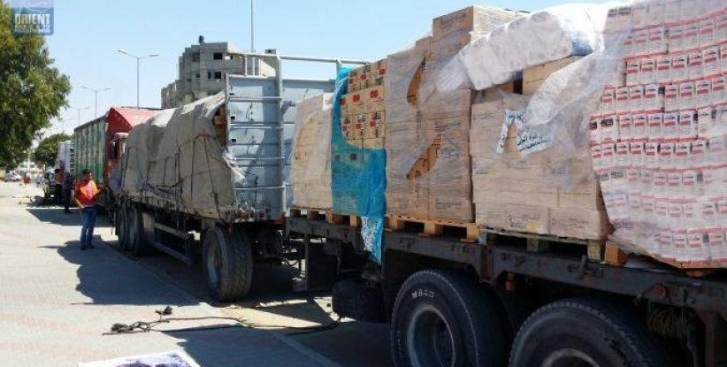 إدخال 720 شاحنة لغزة
