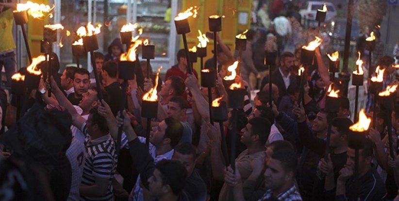 مسيرة مشاعل في نابلس بذكرى النكبة