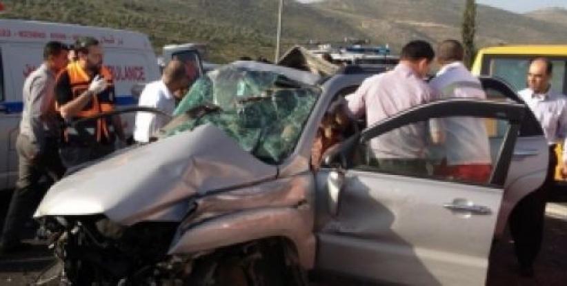 4 إصابات بحادث سير جنوب جنين