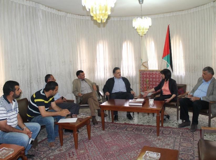 بابون تستقبل وزير الأشغال العامة في زيارته الى بلدية بيت لحم