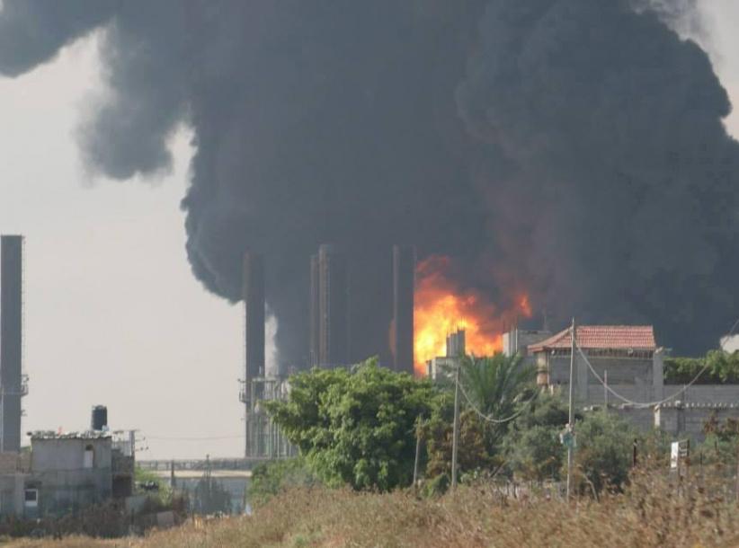 توقف محطة كهرباء غزة عن العمل بعد قصفها من قبل الاحتلال 