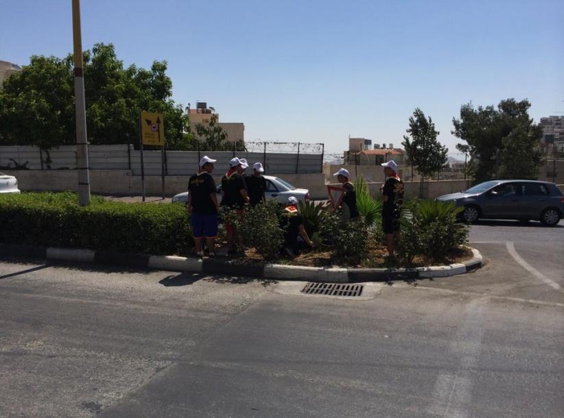 مخيم كشاف السريان يقيم يوم عمل تطوعي في مدينة بيت لحم - صور