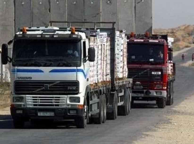 إدخال بضائع ومساعدات لغزة عبر 