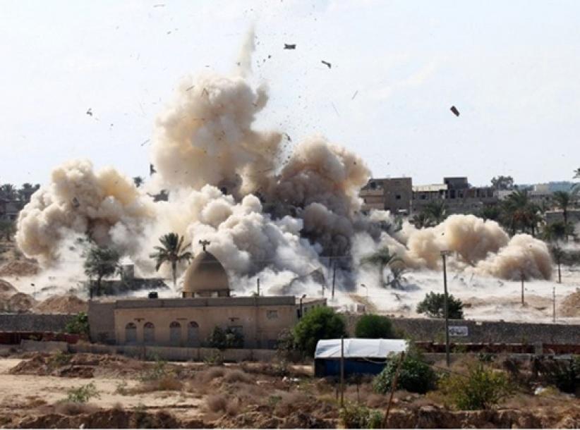 إصابة 8 منهم رجال شرطة بتفجير منزلين بسيناء