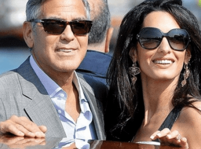 جورج كلوني قلق على صحة أمل!!