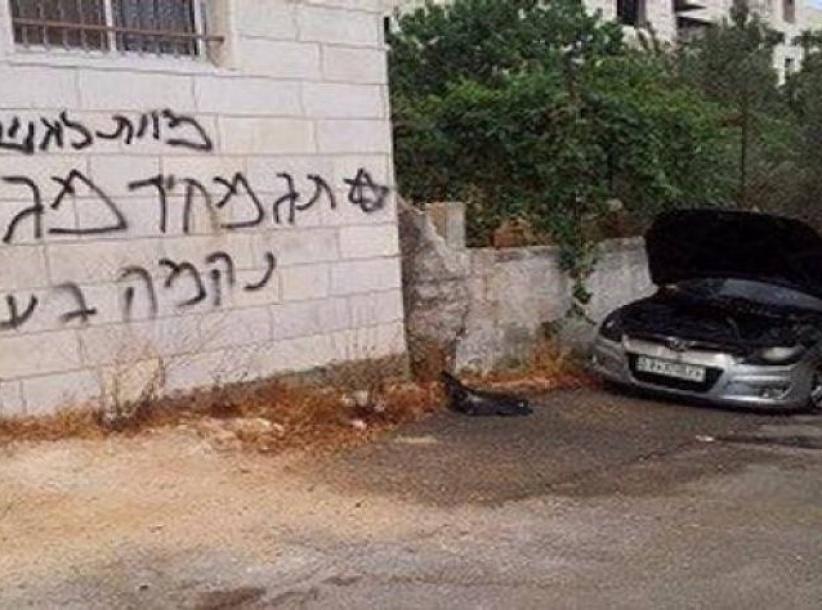 اعتداءات للمستوطنين في رام الله وجنين بينها حرق سيارة