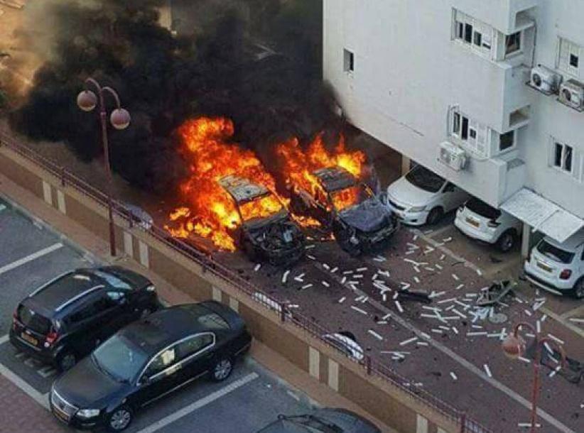 انفجار بسيارة في أسدود