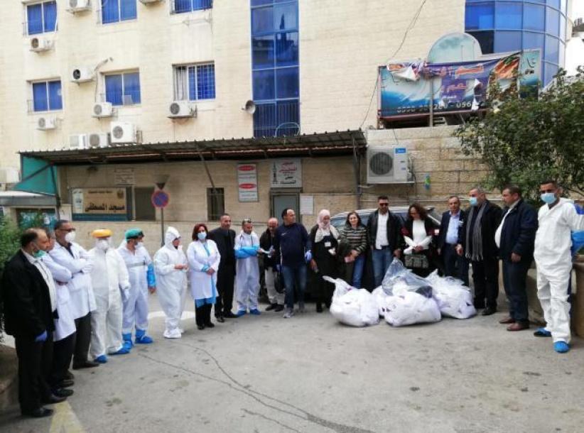 مساعدات طبية وإنسانية لمستشفى بيت جالا الحكومي ولجنة زكاة بيت لحم