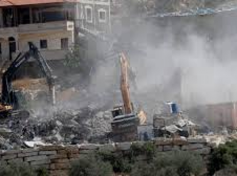الاحتلال يهدم منازل ومنشآت زراعية في القدس وجنين ونابلس وبيت لحم