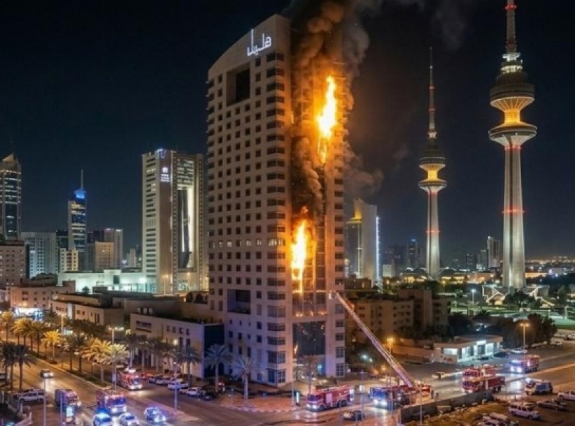 الكويت: أضرار جسيمة وإصابات عديدة جراء هجوم إيراني على مطار دولي