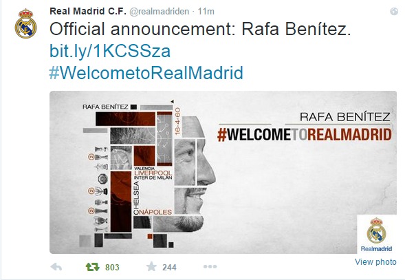 Real Madrid C.F. realmadriden Twitter