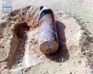 العثور على قذيفة مدفعية في نتانيا