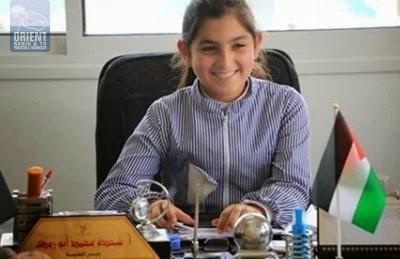 طفلة فلسطينية ترأس إحدى البلديات لثلاثة ساعات