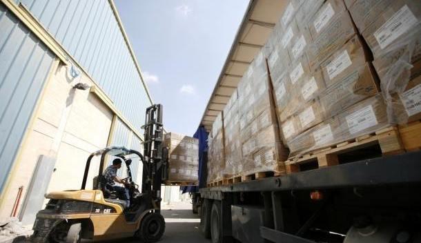 شحنة أدوية  بقيمة 5100000 شيكل توجهت اليوم من نابلس الى قطاع غزة