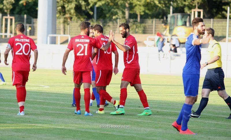 فلسطين تحقق فوزا عريضا في آخر التجارب الودية بمعسكر فرانكفورت