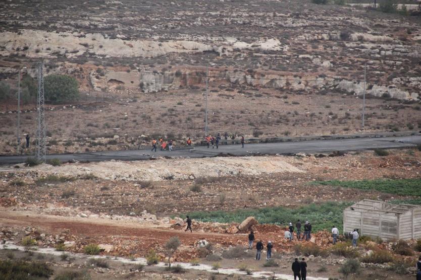 إصابات خلال مواجهات على المدخل الشمالي لمدينة البيرة