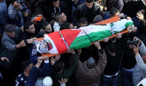 تشييع جثمان الشهيد ماهر الجابي في نابلس