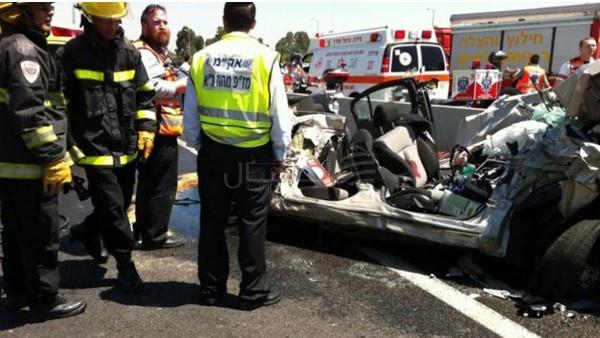 مقتل مستوطن في حادث سير مع فلسطيني