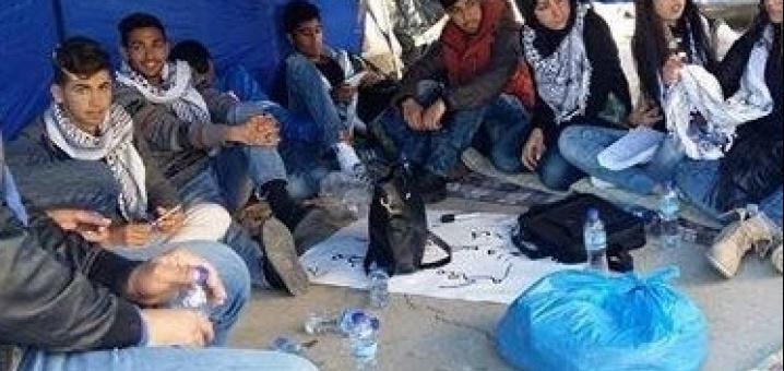 طلبة بيرزيت يضربون عن الطعام تضامناً مع القيق