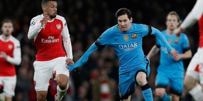 ميسي يقود برشلونة للفوز على أرسنال بدوري الأبطال