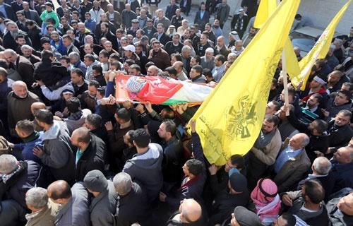 تشييع جثماني الشهيدين الجنيدي وجابر في الخليل