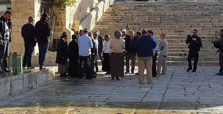 اقتحامات متتالية للمسجد الأقصى وسط حراسات مشددة