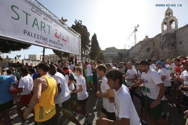 4300 يشاركون بماراثون فلسطين الدولي