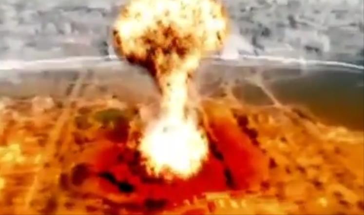 نسخة تجريبية صاروخ نووي يدمر واشنطن.. بفيلم دعائي لبيونغ يانغ