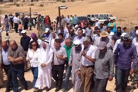 مظاهرة ضد هدم قرية ام الحيران في النقب