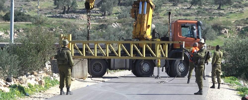 الاحتلال يغلق المدخل الغربي للخضر جنوب بيت لحم