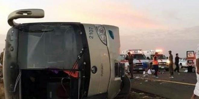 وفاة مواطنة من اليامون متأثرة بإصابتها بحادث انقلاب حافلة المعتمرين