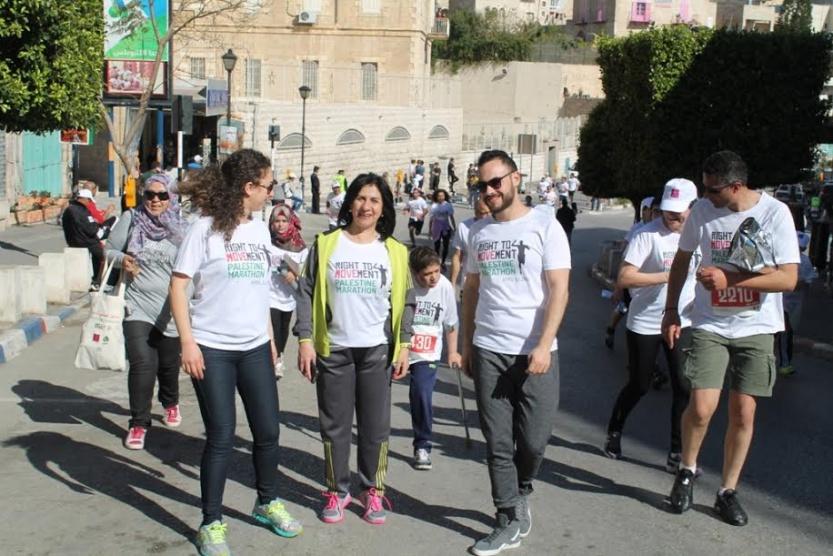 رئيسة بلدية بيت لحم تُطلق ماراثون فلسطين الرابع