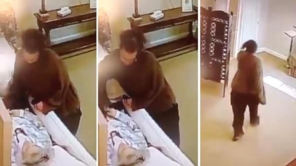 فيديو - أميركية تسرق خاتما من جثة بدار جنائز!