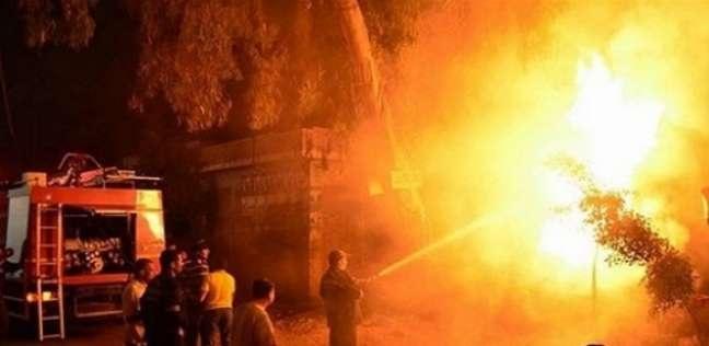 اشتعال النيران في جبال واد النار شمال شرق بيت لحم