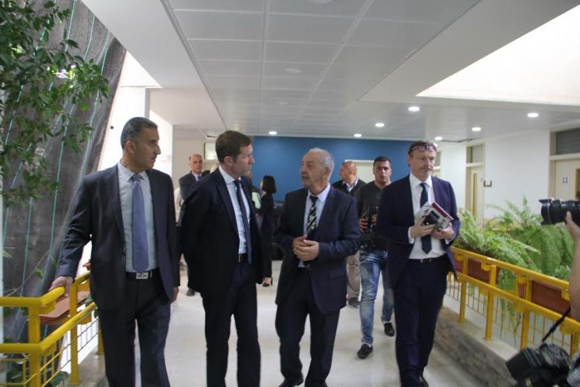 وفد بلجيكي يزور جمعية بيت لحم العربية للتأهيل بهدف تطوير العلاقات والخدمات الطبية والتمريضية