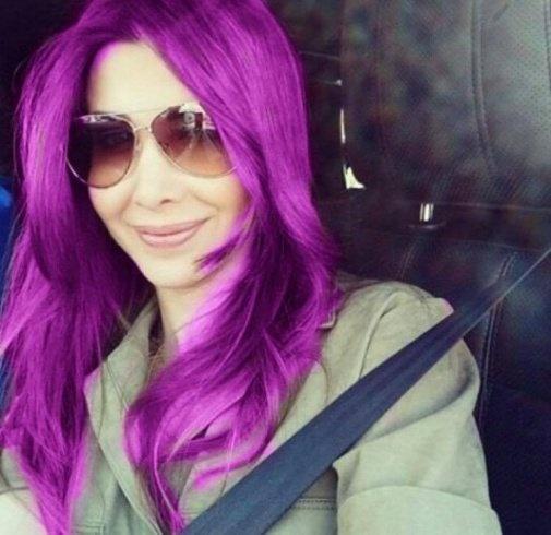 صورة | هل شاهدتم نانسي عجرم بالشعر البنفسجي؟