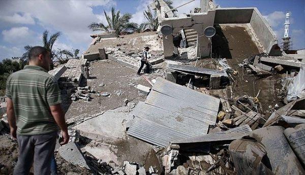 إنهيار سقف منزل شرق الشجاعية