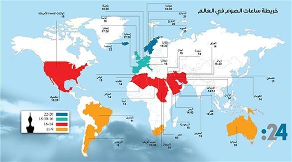ساعات الصيام في دول العالم: واكثرها دولة المومانسك