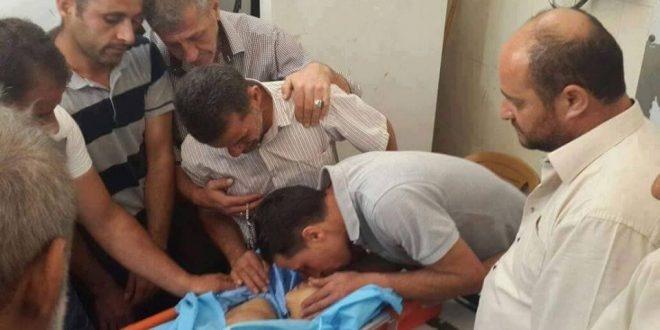 جماهير بلدة الرام تشيع جثمان الشهيد الطباخي لمثواه الاخير