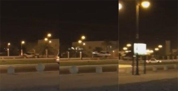 فيديو- انقلاب مركبة مسروقة أثناء ممارسة التفحيط بالمجمعة