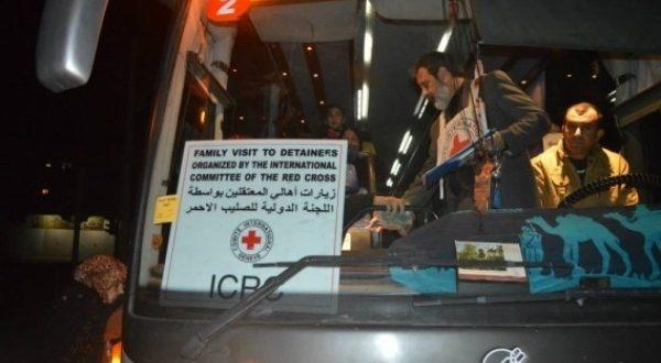 63 من أهالي أسرى قطاع غزة يزورون ذويهم بـ”رامون”