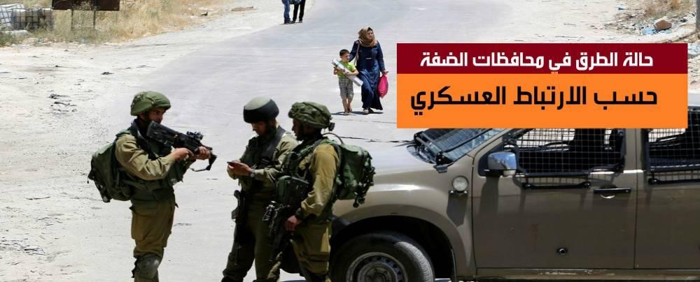 حالة الطرق في محافظات الضفة