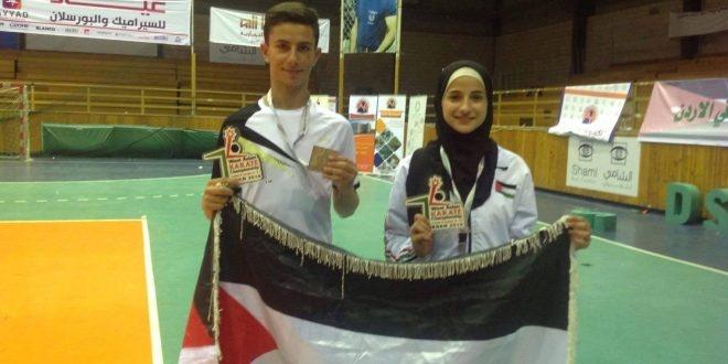 لاعبان فلسطينيان يحصلان على ميداليتين برونزيتين في بطولتين بالأردن